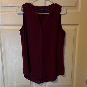 Apt. 9 Sleeveless Burgundy Blouse